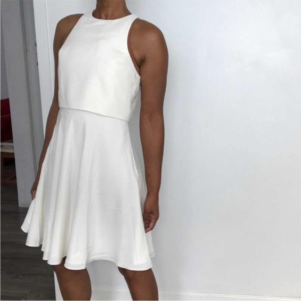 JILL STUART WOMENS DRESS IVORY WHITE SLEEVELESS ZIP UP 6